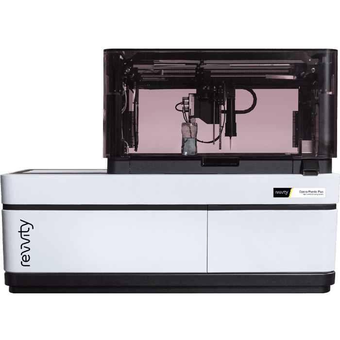 Opera Phenix Plus High-Content Screening system for fast response assays, phenotypic screening, and assays using complex cell models.