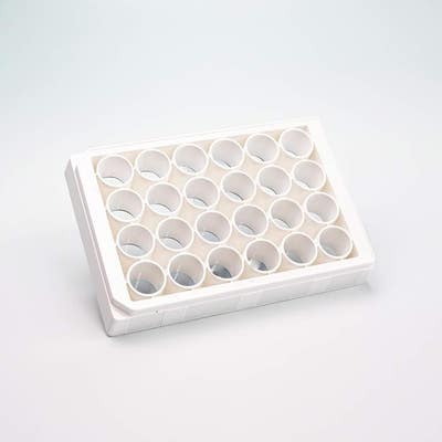 VisiPlate-24, White 24-well Microplate with Clear Bottom