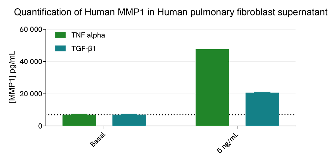 Validation of HTRF Human MMP1 kit on MRC-5 cell line