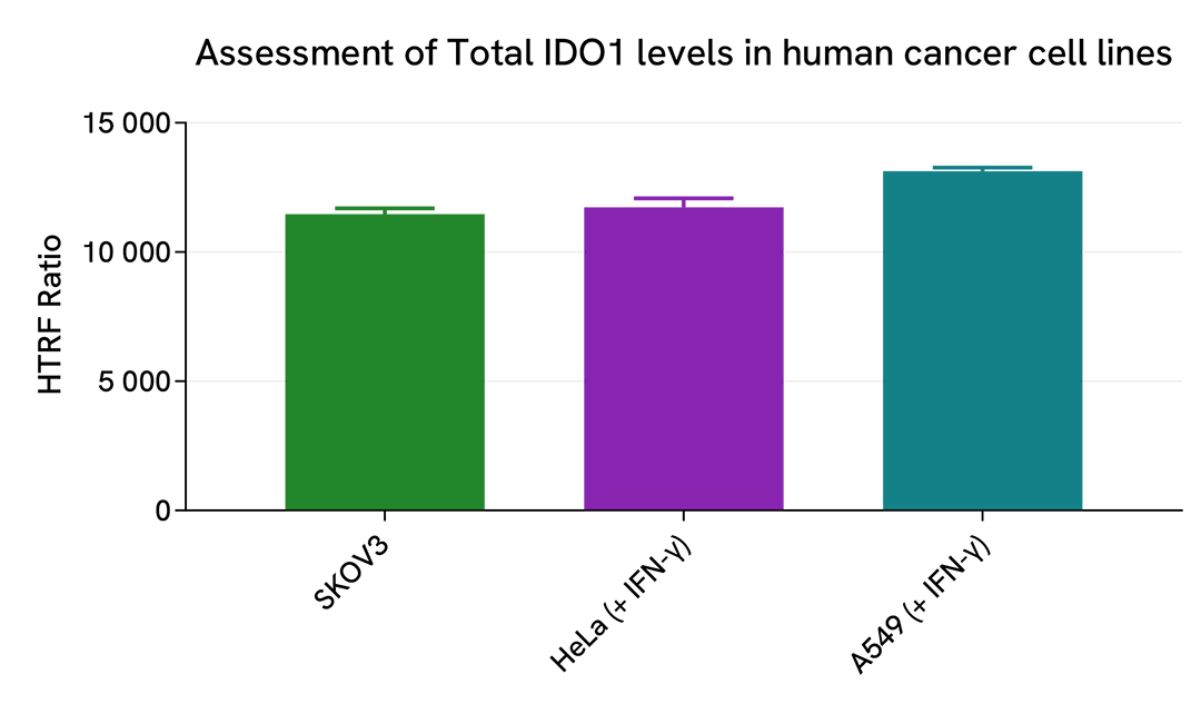 HTRF Total IDO1 assay versatility on human cancer cell lines