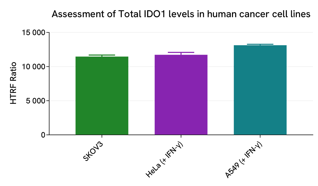 HTRF Total IDO1 assay versatility on human cancer cell lines