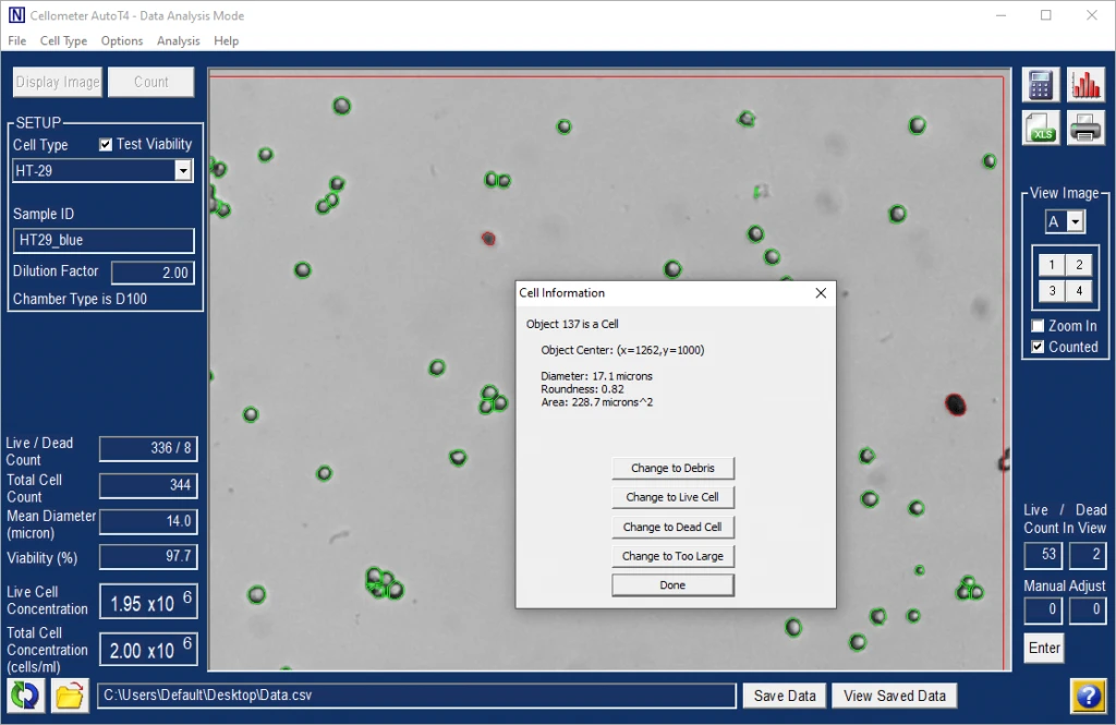 automatic cell level data