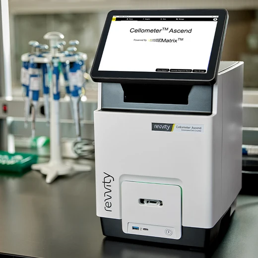 Image showing the Cellometer Ascend automated cell counter in a lab.