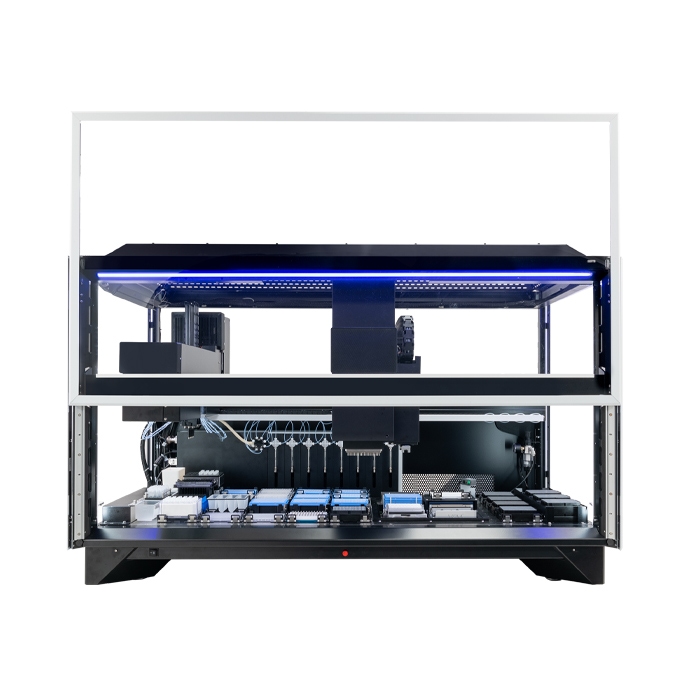 Fontus Liquid Handling Workstations, Two arms, 8-Tip Varispan and 96 or 384 Main Array, expanded size