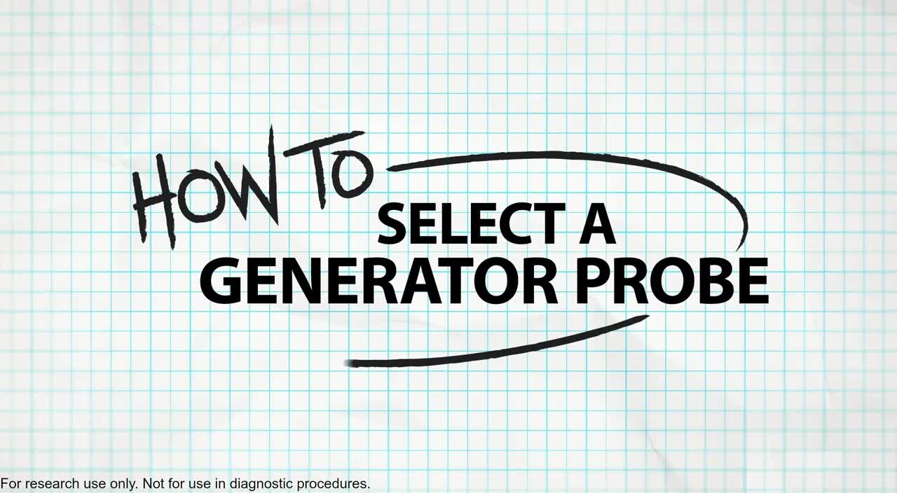 How to select a generator probe thumbnail