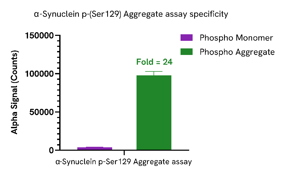 Specificity of α-Synuclein Phospho (Ser129) Aggregate assay