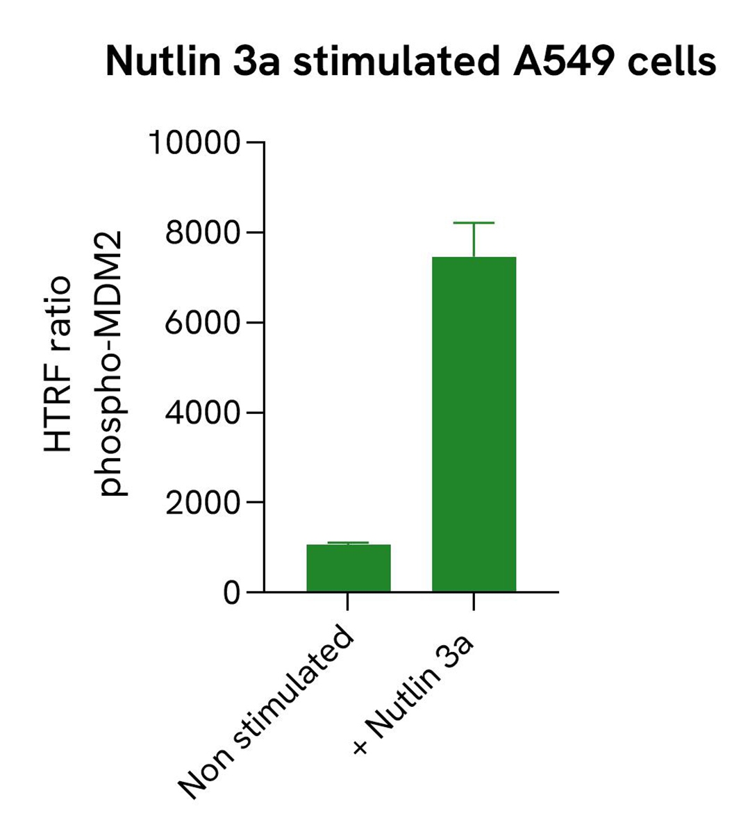 pS166 MDM2 induction by Nutlin 3a activator in A549 cells