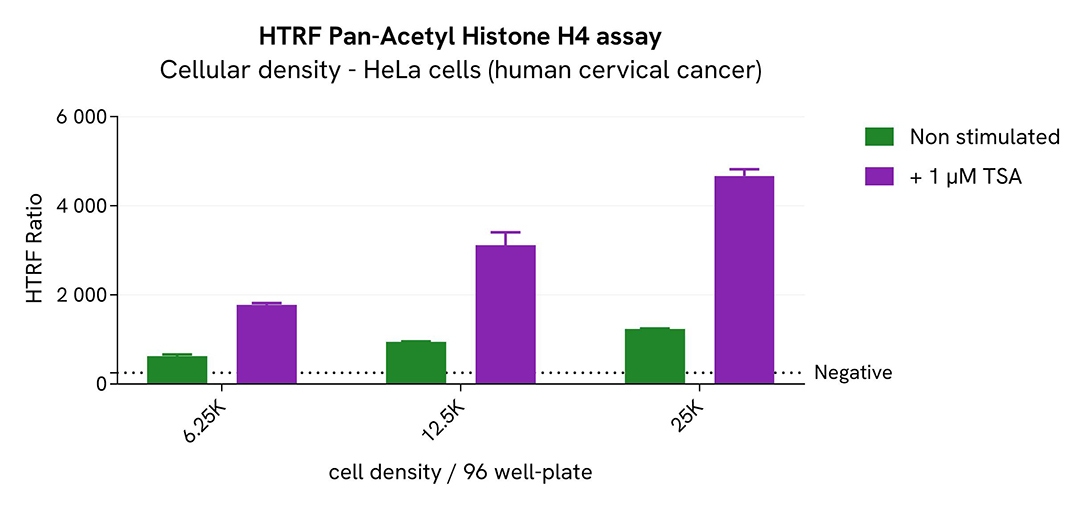 assay validation cellular density HeLa Pan Acetyl H4