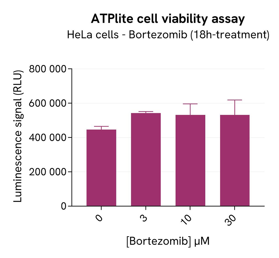 assay validation inhibitor Bortezomib ATPlite