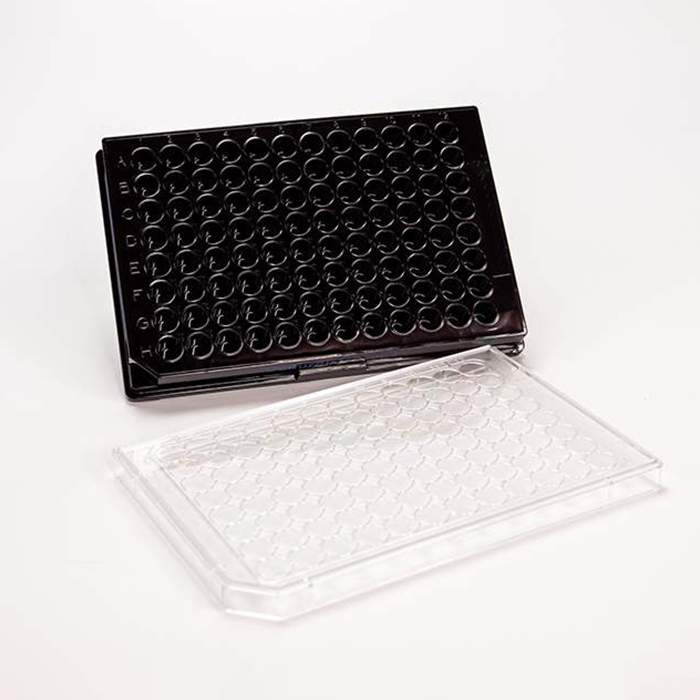 CulturPlate 96-well, black, sterile, tissue culture treated, with