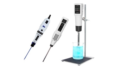 Handheld rotor-stator homogenizers with option to stand-mount for longer processing