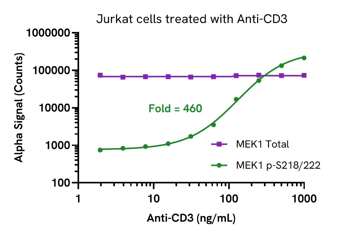 Validation of MEK1 Total in Anti-CD3 treated cells