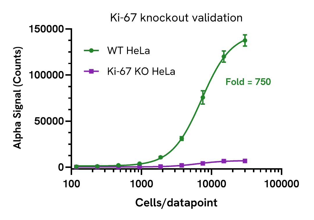 Knockout validation of Ki-67 Total Assay