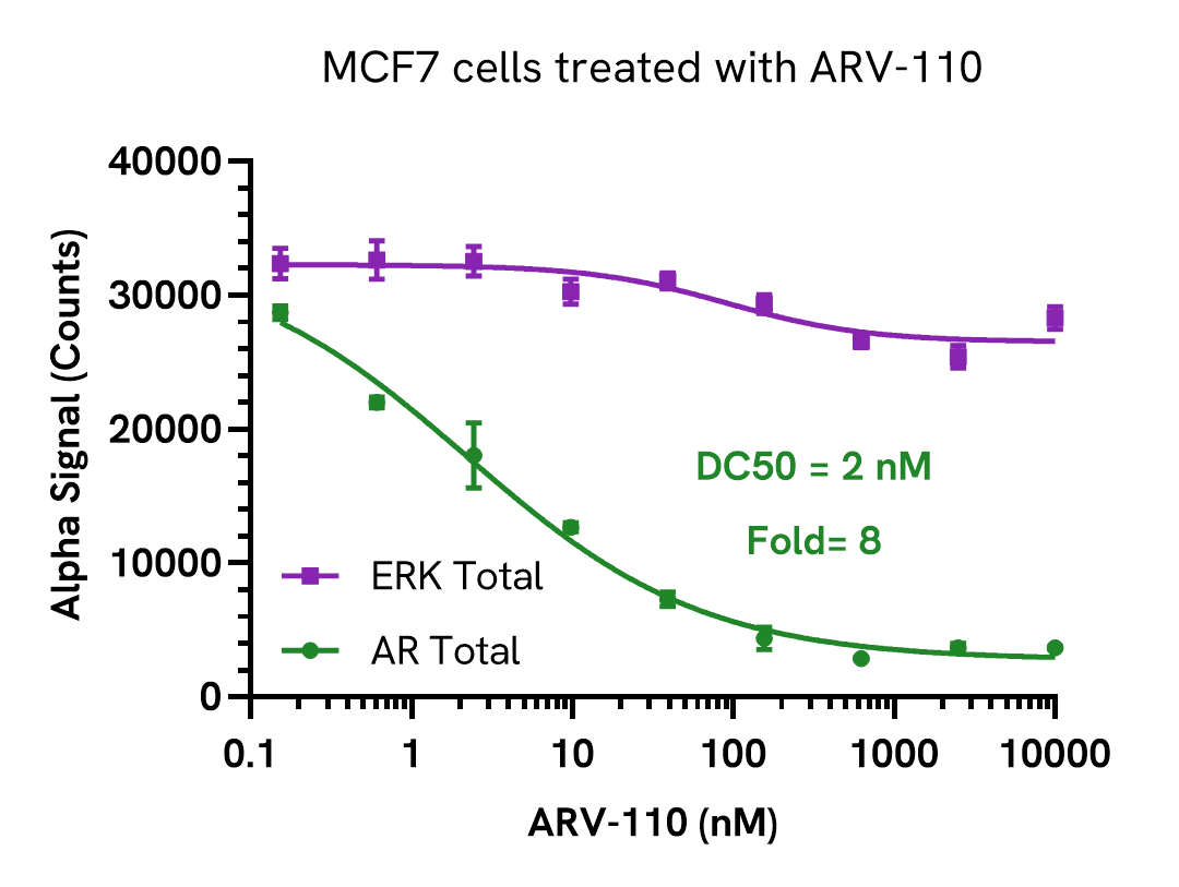 Pharmacological Validation (Degradation) of AR Total assay