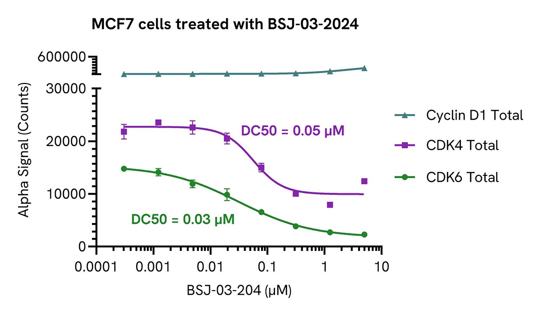 MCF7 cells treated with BSJ 03 204