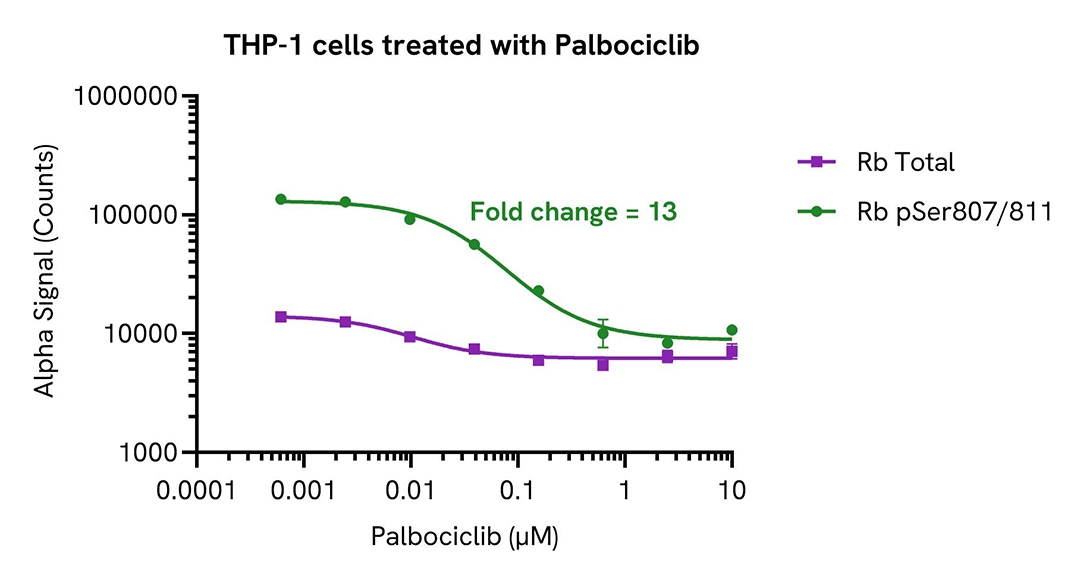thp 1 cells treated with palbociclib alsu prb a