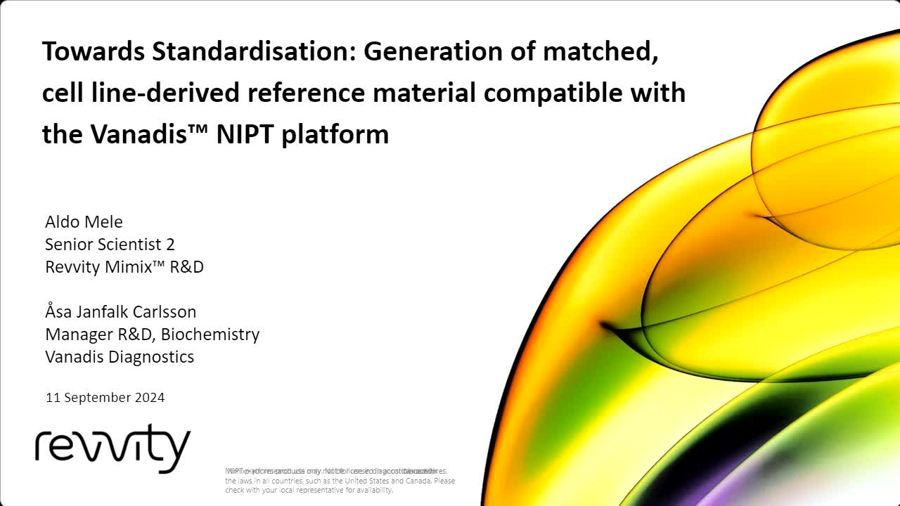 towards standardization generation of matched cell line derived reference material compatible with vanadis nipt platform thumbnail