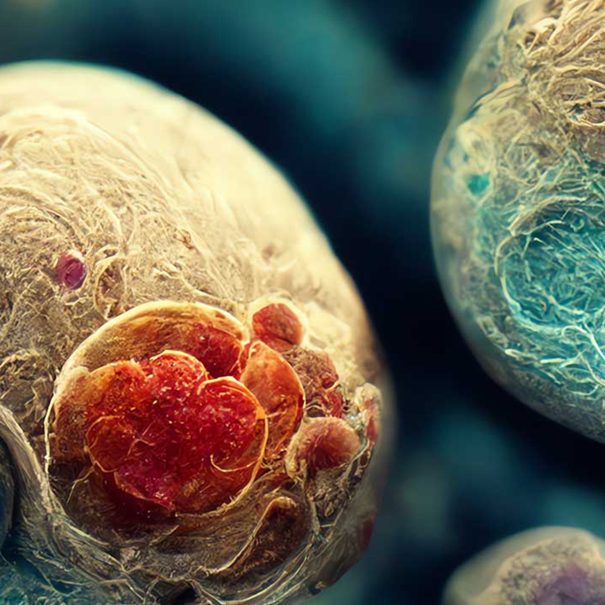 close-up view of human embryos undergoing Preimplantation Genetic Testing