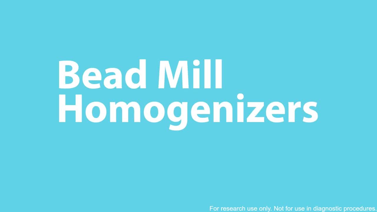 Designing bead mill homogenization experiments | Revvity