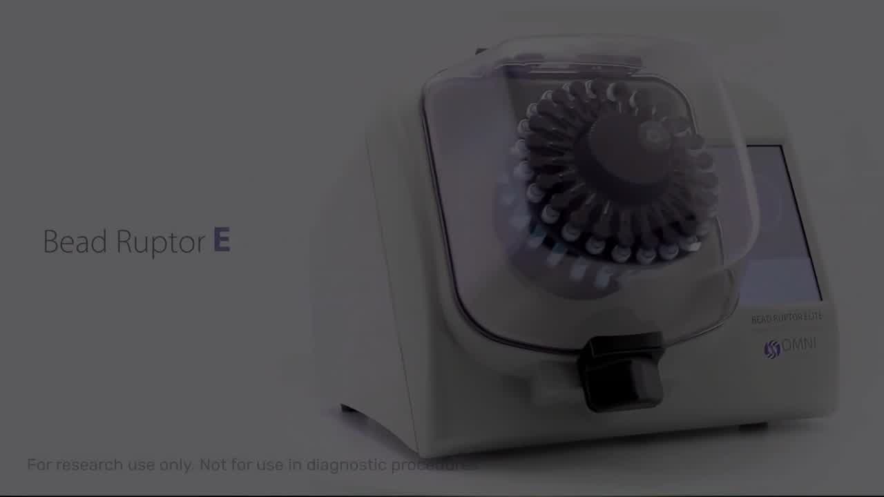 Omni Bead Ruptor Elite homogenizer specifications video