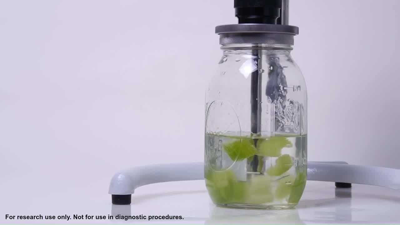 Omni mixers and macro homogenizer product video with accessories